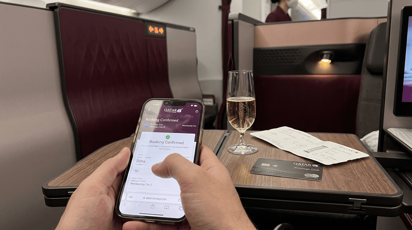 Prenotare la Qsuite di Qatar Airways con i Punti: Ecco il Miglior Programma Fedeltà per il Volo Premio nel 2026