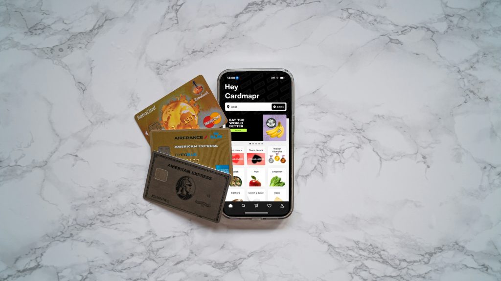 De app Gorillas gebruikt met een creditcards. Flitsbezoring