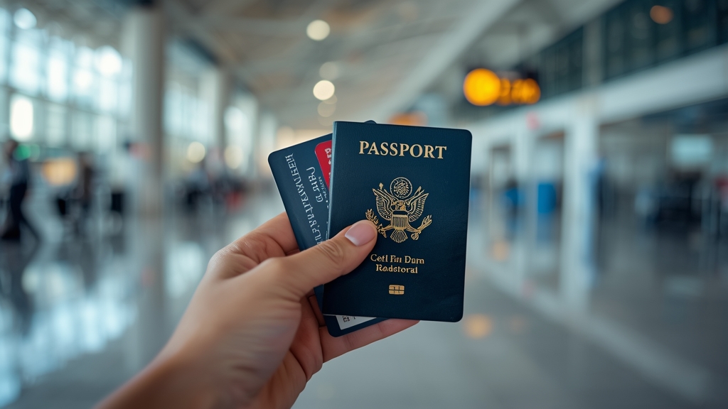 Carta di credito e passaporto per viaggio estate 2027