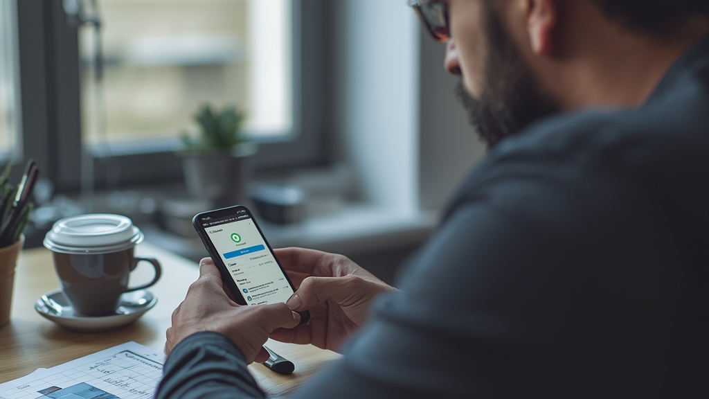 Persona che controlla il conto Revolut sul telefono per la dichiarazione dei redditi 2026