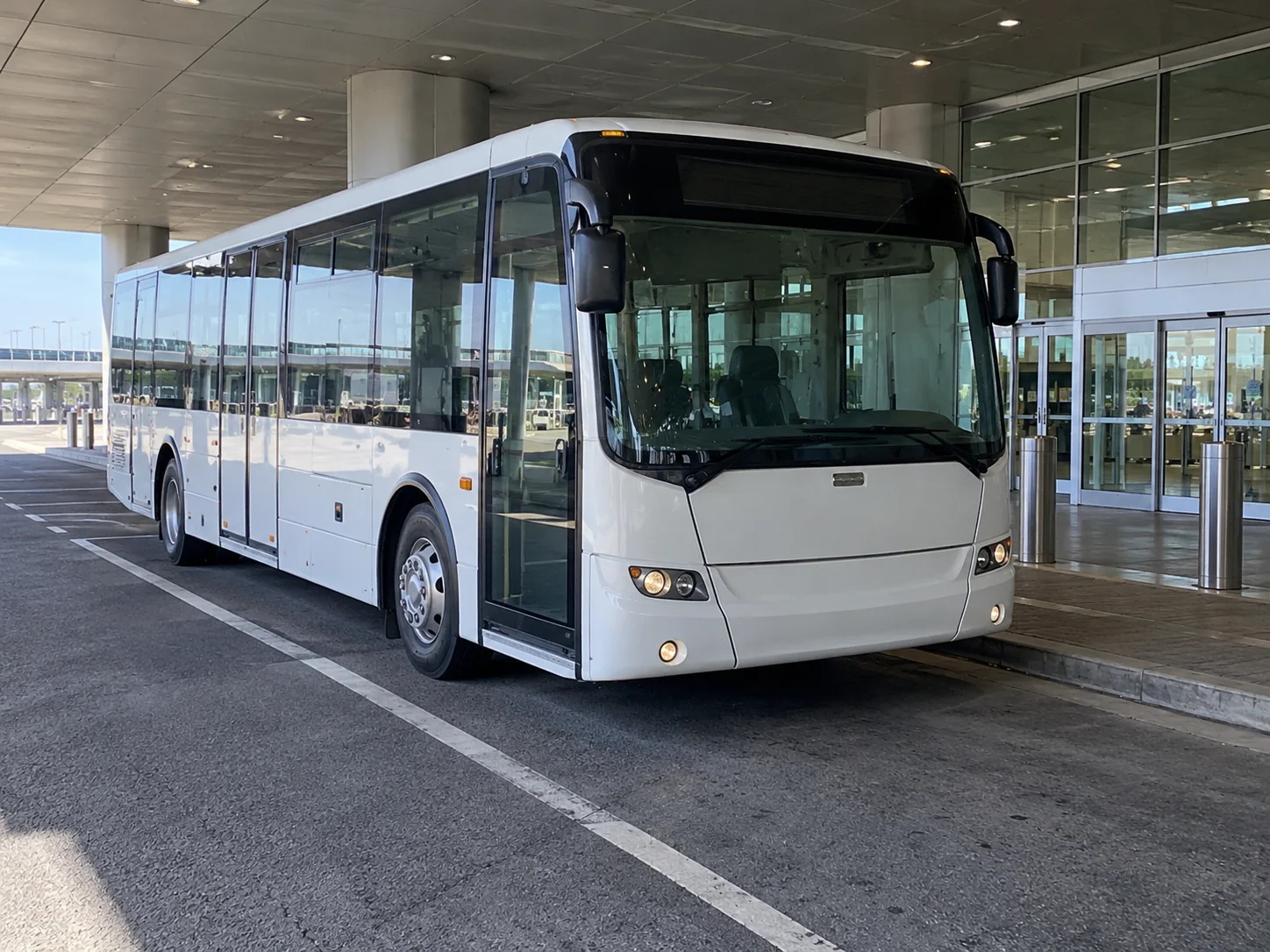 Navetta nell’area dei trasferimenti aeroportuali.